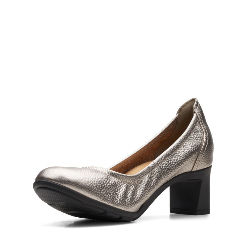 Escarpins Clarks Neiley Pearl Pewter Argent Femme|VMM-0012969