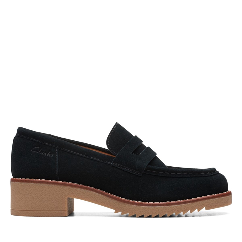 Loafers Clarks Eden Style Sde Noir Femme|AQT-5572466