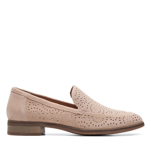 Loafers Clarks Trish Calla Sand Daim Marron Femme|LBO-7097067