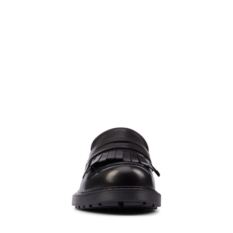 Loafers Clarks Orinoco 2 Blk HiShine Lea Noir Femme|UAT-0548277