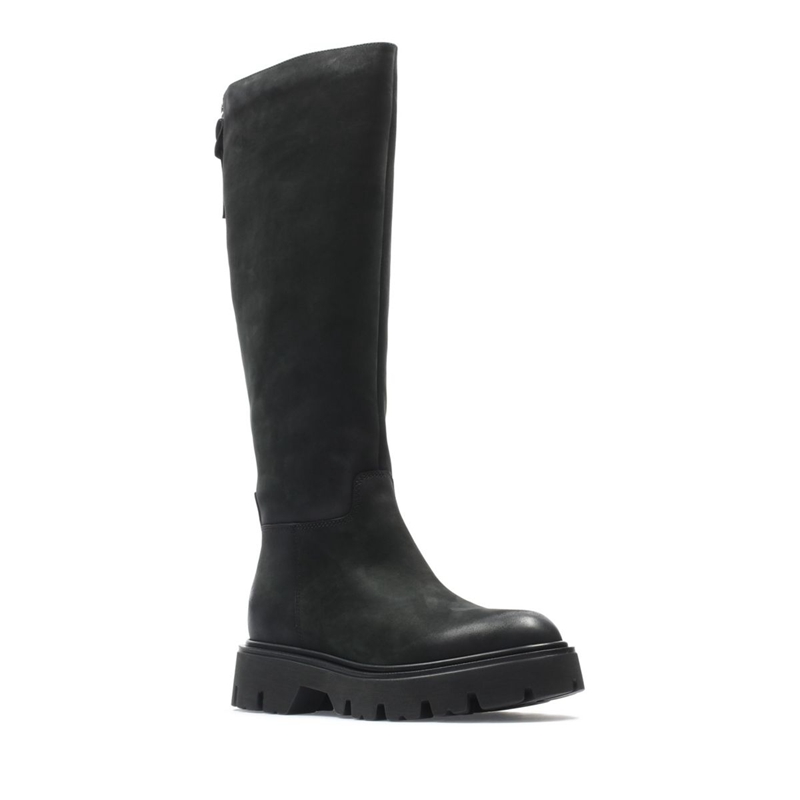 Bottes Hautes Clarks Motive Hi2 Nubuck Noir Femme|KOO-6315342