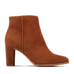 Bottes à Talons Clarks Kaylin Fern 2 Daim Marron Foncé Femme|CCW-9308431