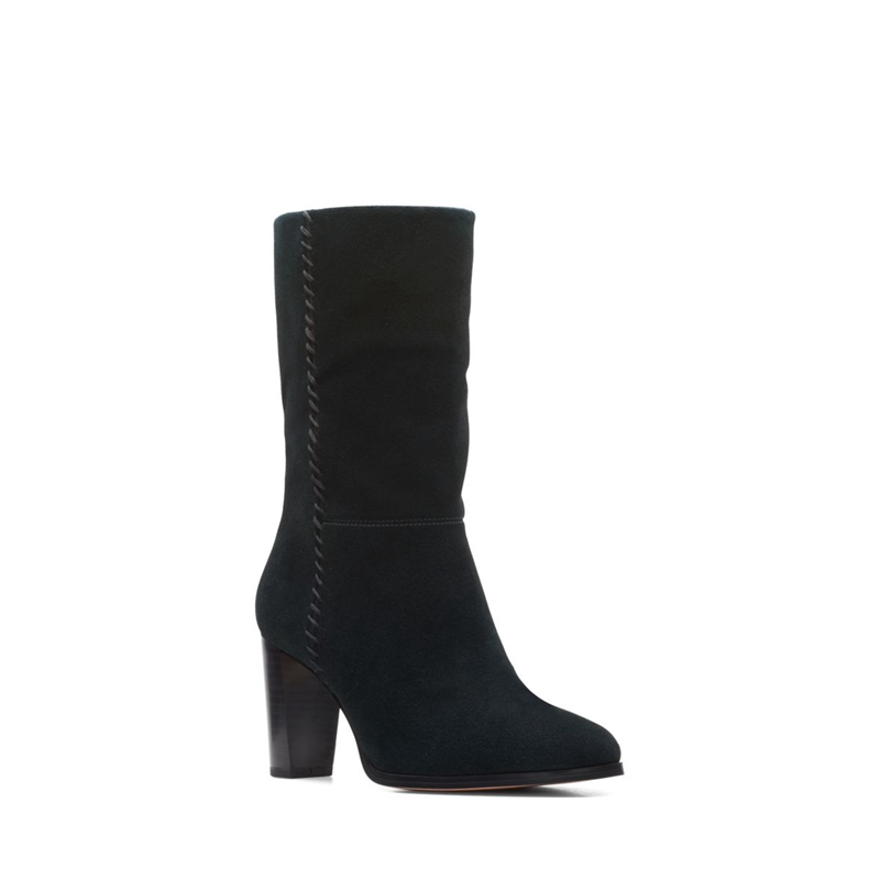 Bottes à Talons Clarks Karamo Mid Sde Noir Femme|IMA-6643796