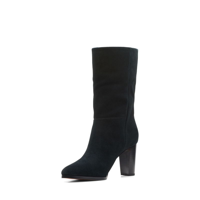 Bottes à Talons Clarks Karamo Mid Sde Noir Femme|IMA-6643796