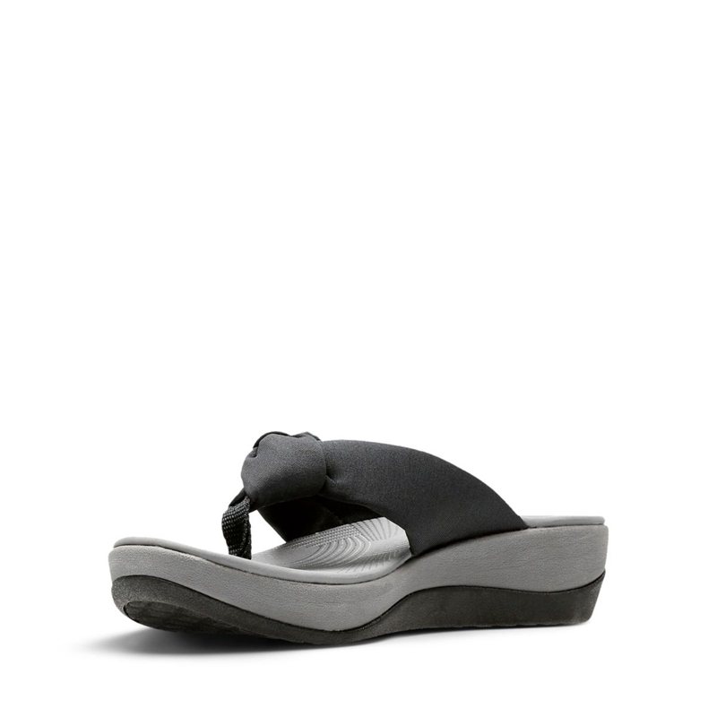 Tong Clarks Arla Glison Fabric Noir Femme|HHB-7071873