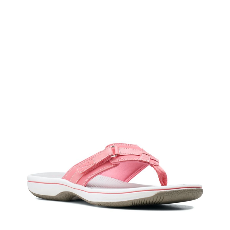 Tong Clarks BREEZE SEA Bright Syn Rose Clair Femme|MOH-2760857