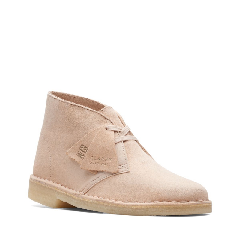 Bottes Du Désert Clarks Natural Daim Beige Femme|FQE-0674801