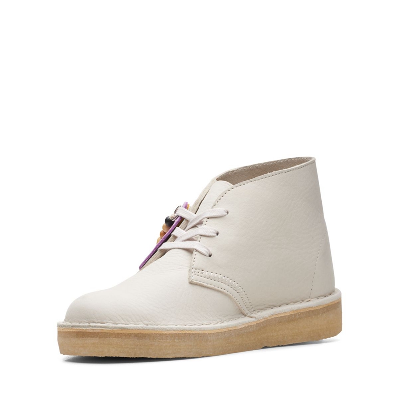 Bottes Du Désert Clarks Coal Nubuck Blanche Femme|ION-5927362