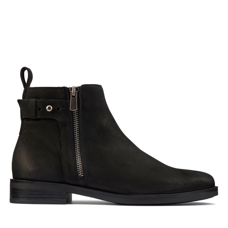 Chelsea Boots Clarks Memi Lo Nubuck Noir Femme|YYY-4495856