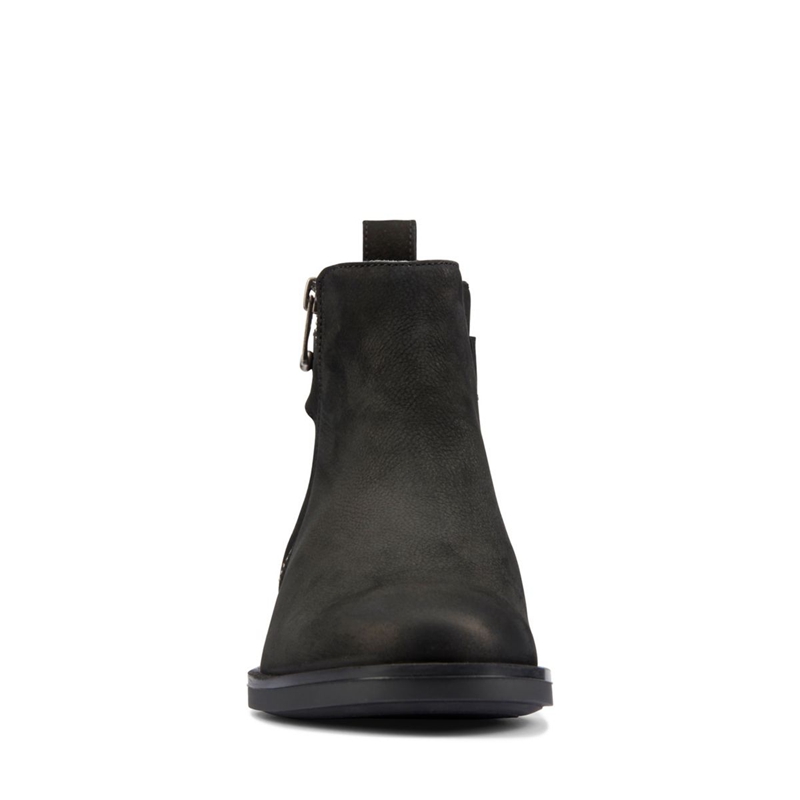 Chelsea Boots Clarks Memi Lo Nubuck Noir Femme|YYY-4495856