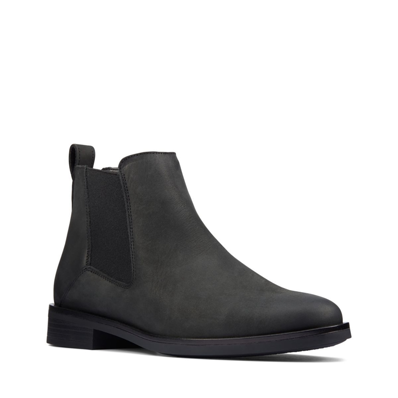 Chelsea Boots Clarks Memi Top Cuir Noir Femme|POW-2434632