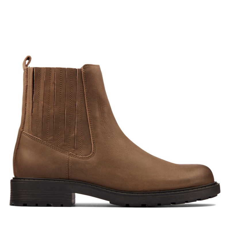 Chelsea Boots Clarks Orinoco2 Mid Snuff Marron Femme|YUY-5198904