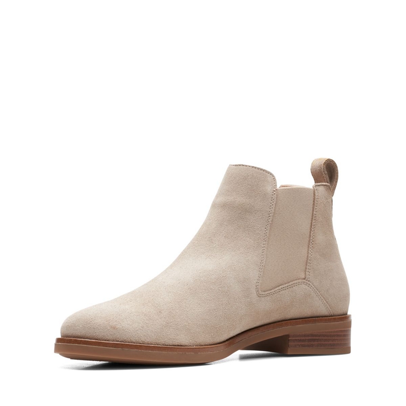 Chelsea Boots Clarks Memi Top Sand Marron Femme|FQM-8336589