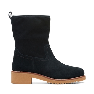 Bottines Clarks Eden Mid Hi Sde Noir Femme|ANZ-6480090