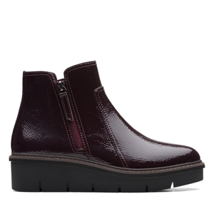 Bottines Clarks Airabell Zip Bordeaux Femme|NRO-3442799