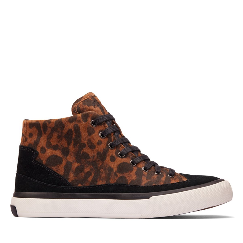 Bottines Clarks Aceley Zip Hi Daim Leopard Femme|DIW-5082073