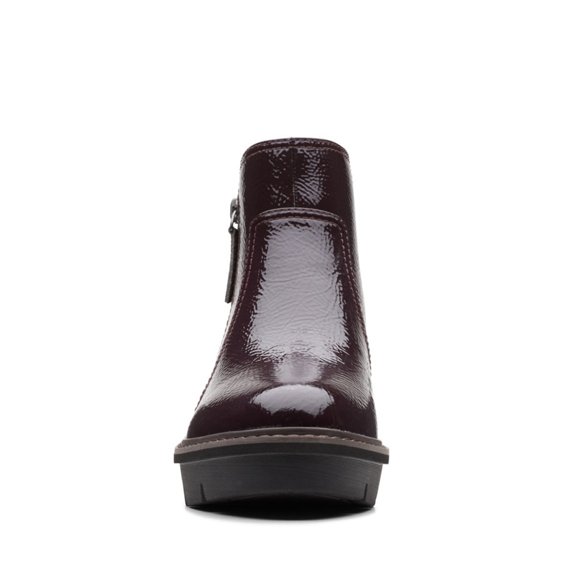 Bottines Clarks Airabell Zip Bordeaux Femme|NRO-3442799