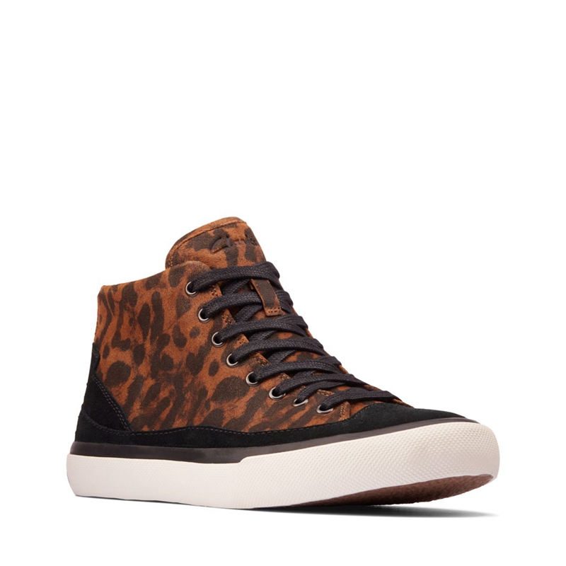 Bottines Clarks Aceley Zip Hi Daim Leopard Femme|DIW-5082073