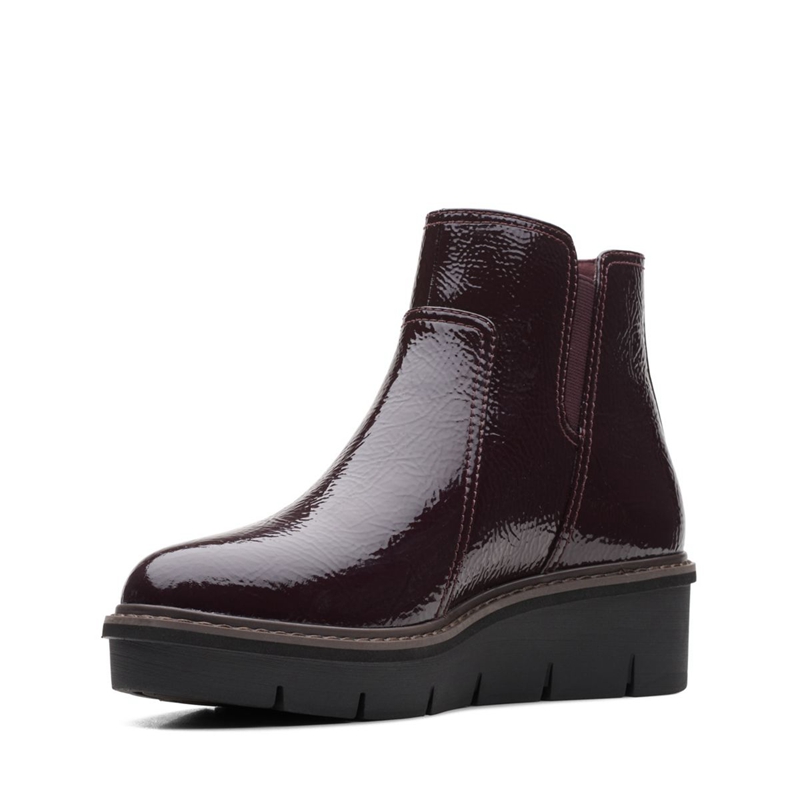 Bottines Clarks Airabell Zip Bordeaux Femme|NRO-3442799