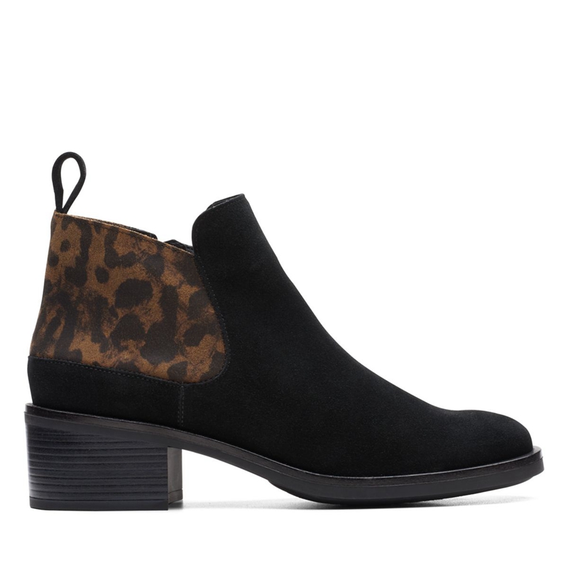 Bottines Clarks Memi Zip Print Leopard Femme|XIH-5705733