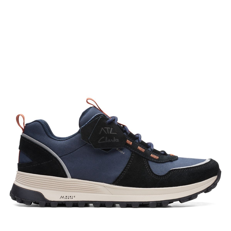 Baskets Clarks ATL Trek Walk Combi Bleu Marine Homme|YDG-2248211