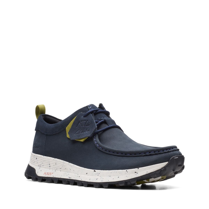 Baskets Clarks ATL Trek Wally Nubuck Bleu Marine Homme|NVN-7517211