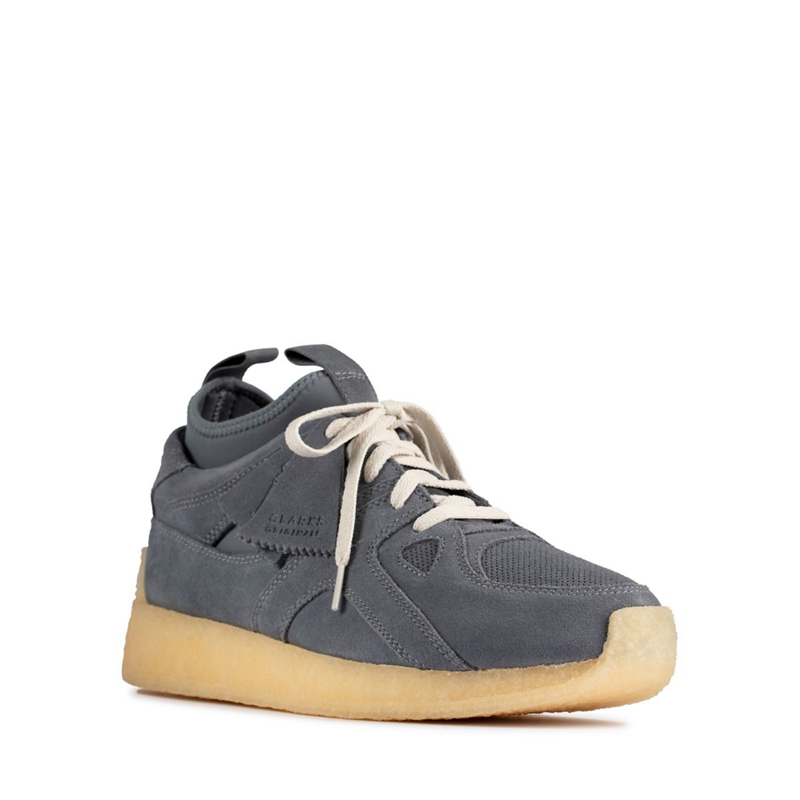 Baskets Clarks Breacon Daim Bleu Homme|NKP-7448875