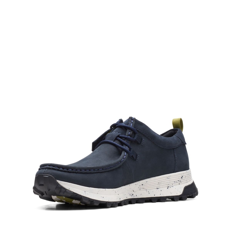 Baskets Clarks ATL Trek Wally Nubuck Bleu Marine Homme|NVN-7517211