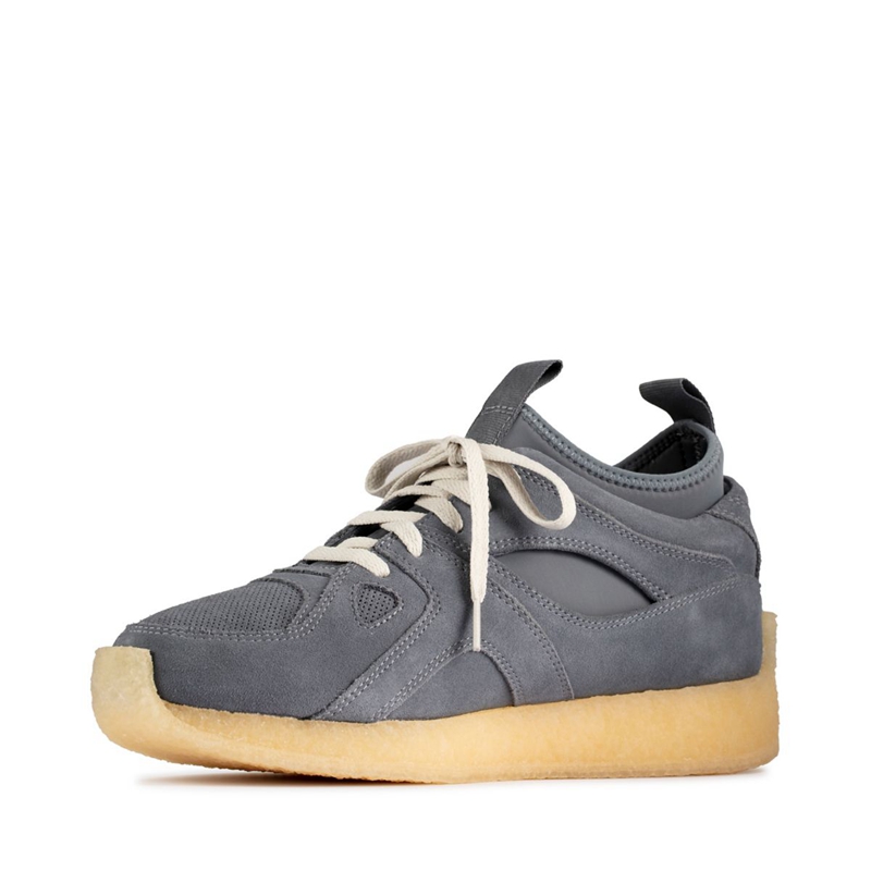 Baskets Clarks Breacon Daim Bleu Homme|NKP-7448875