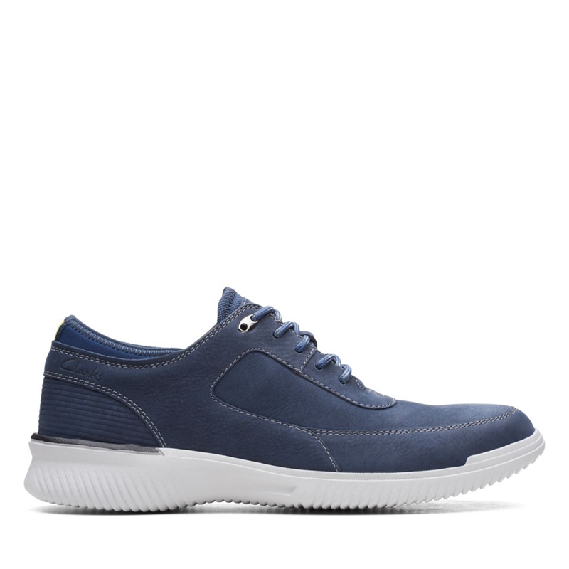 Baskets Clarks Donaway Dentelle Nubuck Bleu Marine Homme|HCA-1176024