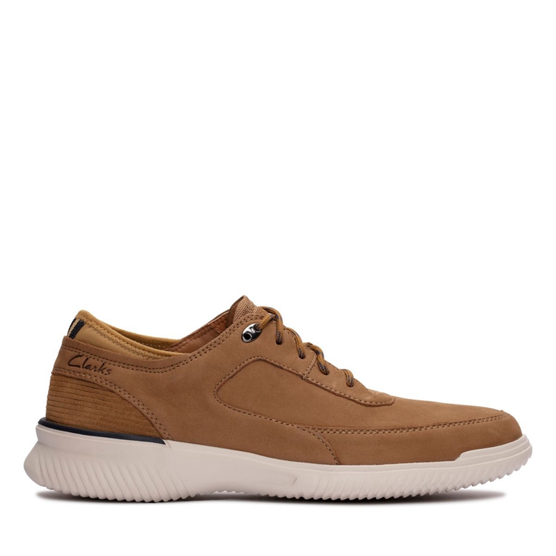 Baskets Clarks Donaway Dentelle Nubuck Marron Foncé Homme|OGQ-8181225