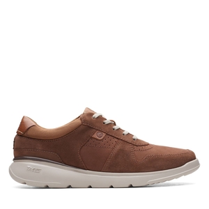 Baskets Clarks Gaskill Vibe Combi Marron Foncé Homme|OUM-0239683