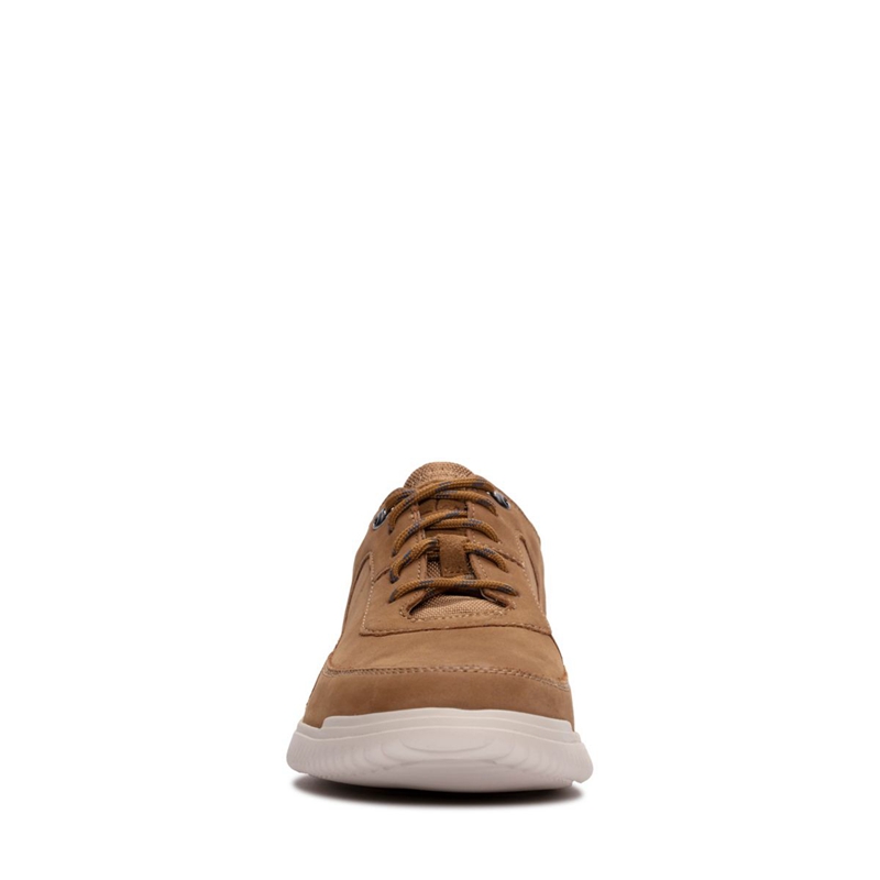 Baskets Clarks Donaway Dentelle Nubuck Marron Foncé Homme|OGQ-8181225