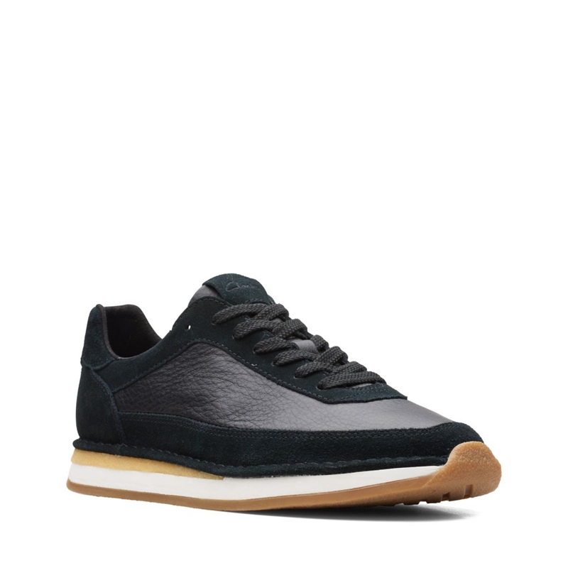 Baskets Clarks Craft Run Dentelle Combi Noir Homme|GCN-3344677