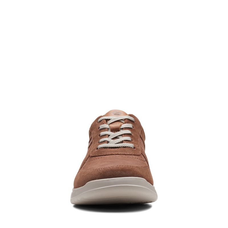 Baskets Clarks Gaskill Vibe Combi Marron Foncé Homme|OUM-0239683