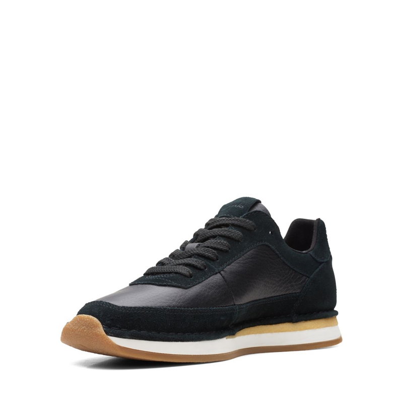 Baskets Clarks Craft Run Dentelle Combi Noir Homme|GCN-3344677