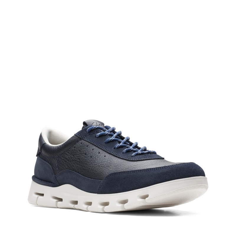 Baskets Clarks Nature X One Combi Bleu Marine Homme|IIT-7663495