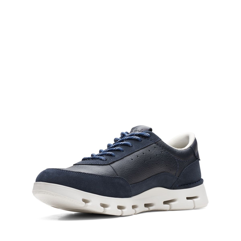 Baskets Clarks Nature X One Combi Bleu Marine Homme|IIT-7663495