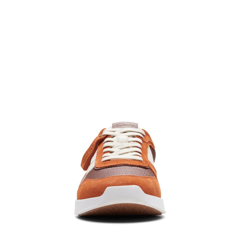 Baskets Clarks RaceLite Tor Rust Combi Rouge Homme|EJC-2067604