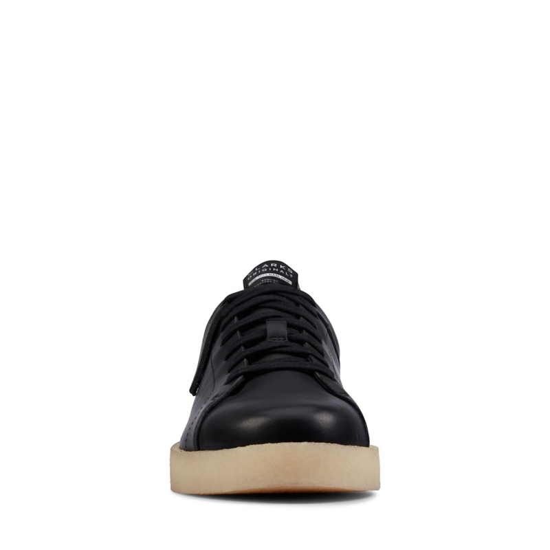 Baskets Clarks Tormatch Cuir Noir Homme|BUK-7038453