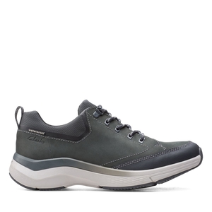 Baskets Clarks Wave 2.0 Vibe Nubuck Grise Foncé Homme|KRP-3887599