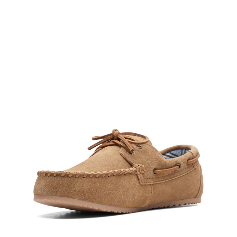 Mocassin Clarks Jordy Murl Cinnamon Kaki Homme|OEW-5223923