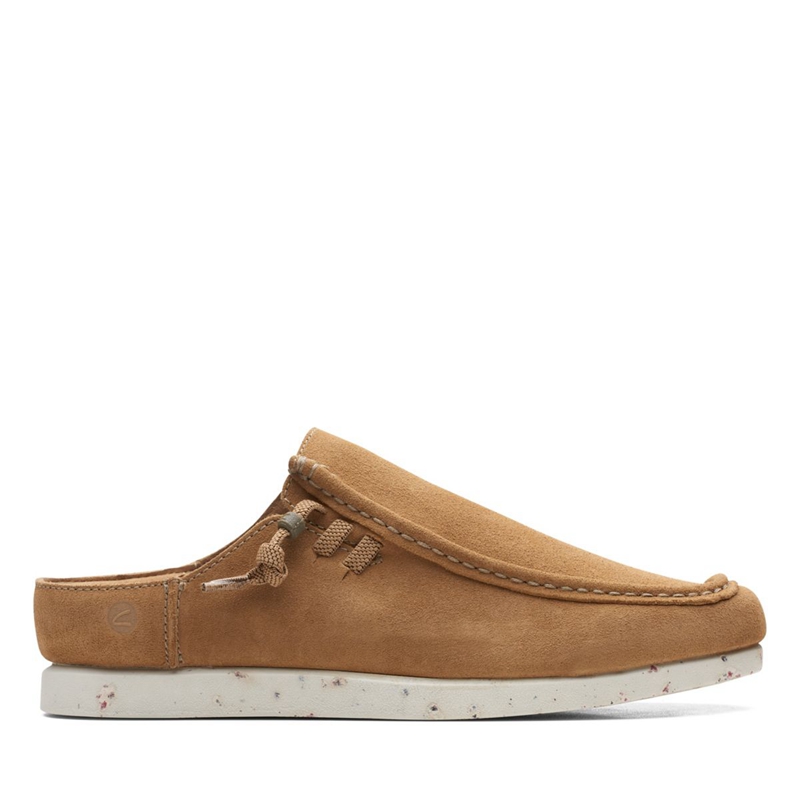 Chaussons Clarks ShacreLite Sun Daim Marron Foncé Homme|QGE-3925000