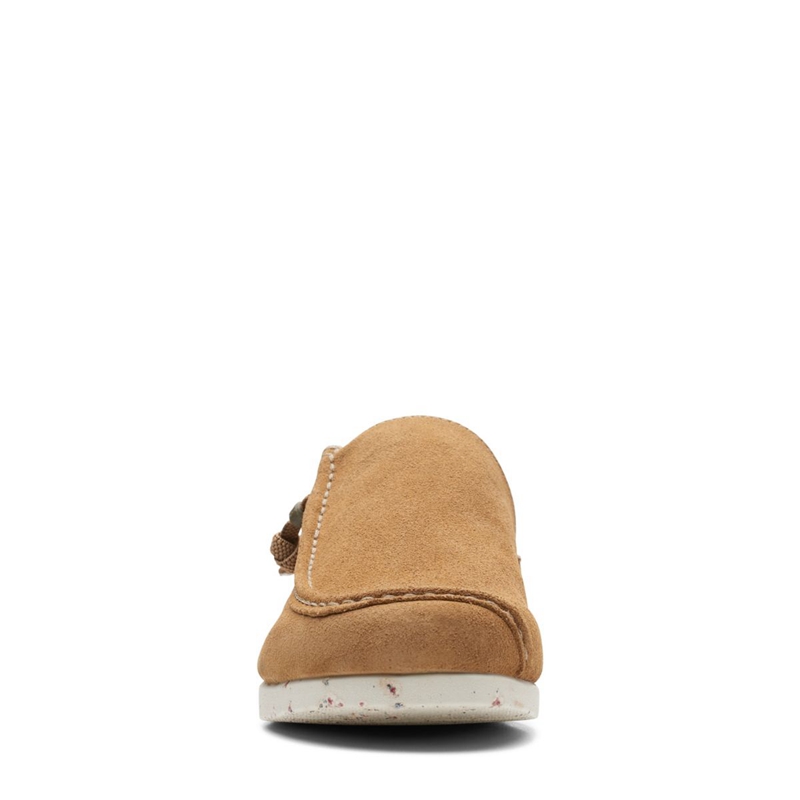 Chaussons Clarks ShacreLite Sun Daim Marron Foncé Homme|QGE-3925000