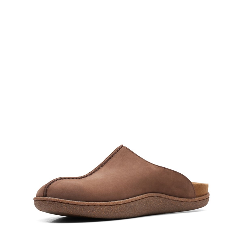 Chaussons Clarks Pilton Ease Nubuck Marron Homme|DKC-8717553