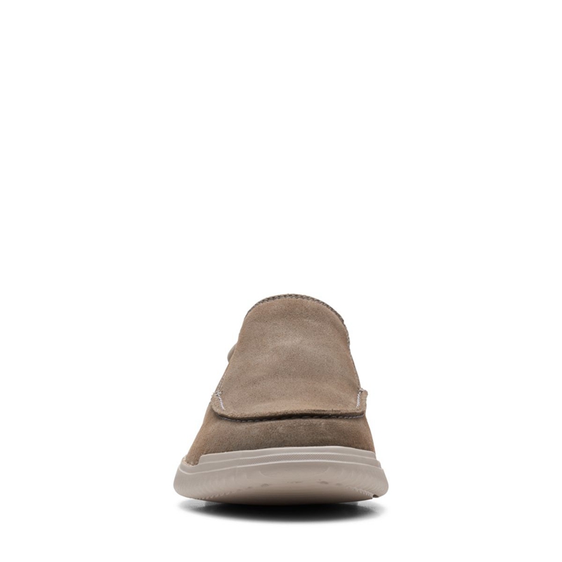 Mocassin Clarks Donaway Free Stone Grise Homme|FEL-1919024