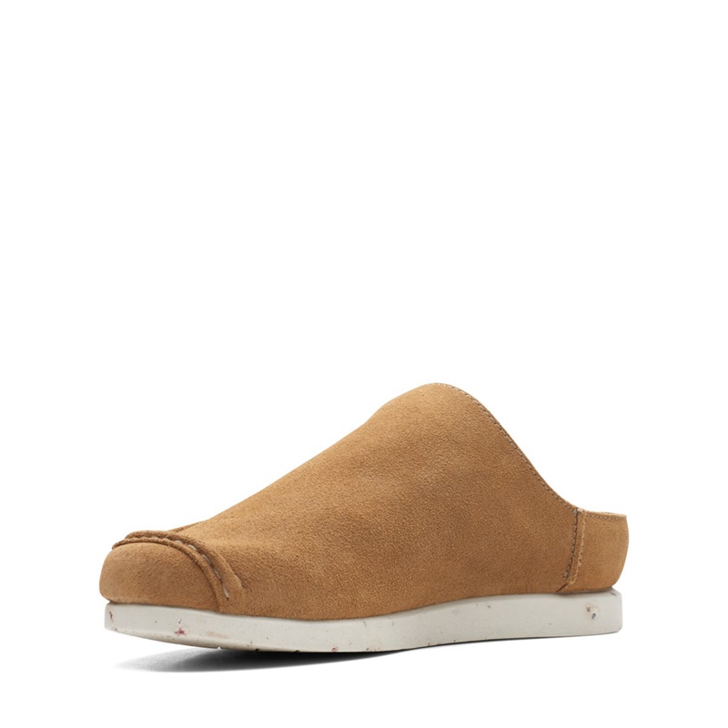 Chaussons Clarks ShacreLite Sun Daim Marron Foncé Homme|QGE-3925000