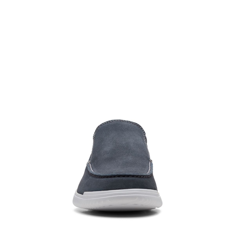 Mocassin Clarks Donaway Free Waxy Bleu Marine Homme|DGJ-8698570