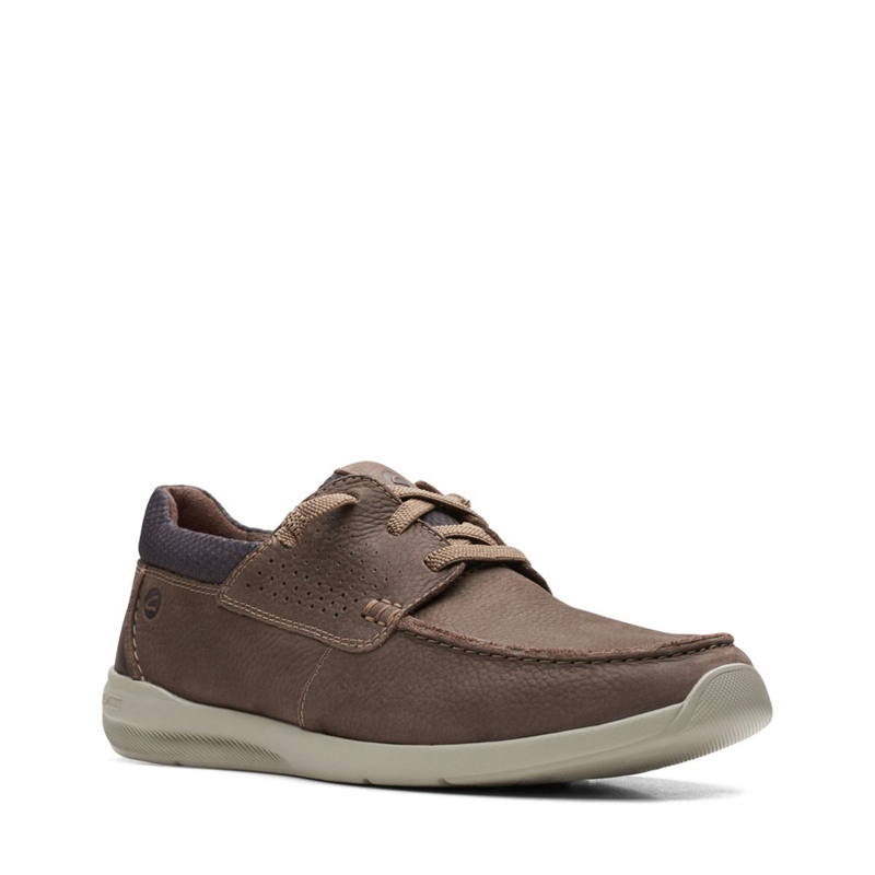 Mocassin Clarks Gorwin Moc Nubuck Marron Homme|CLX-8484882