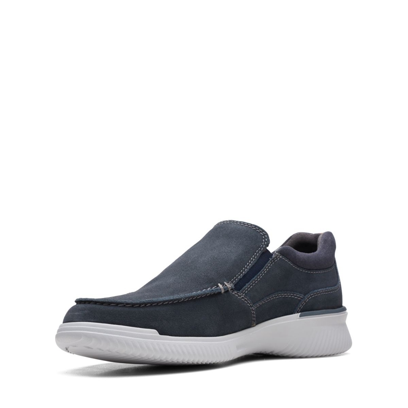 Mocassin Clarks Donaway Free Waxy Bleu Marine Homme|DGJ-8698570